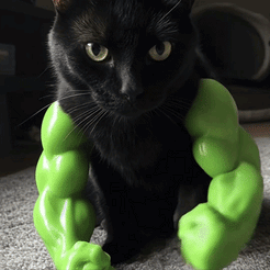 Swole Cat Bicep Muscle Arms